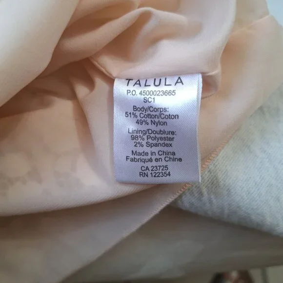 Aritzia Talula White Cream Oji Shift Lace Mini Dress Small Fairy Boho - Picture 9 of 10